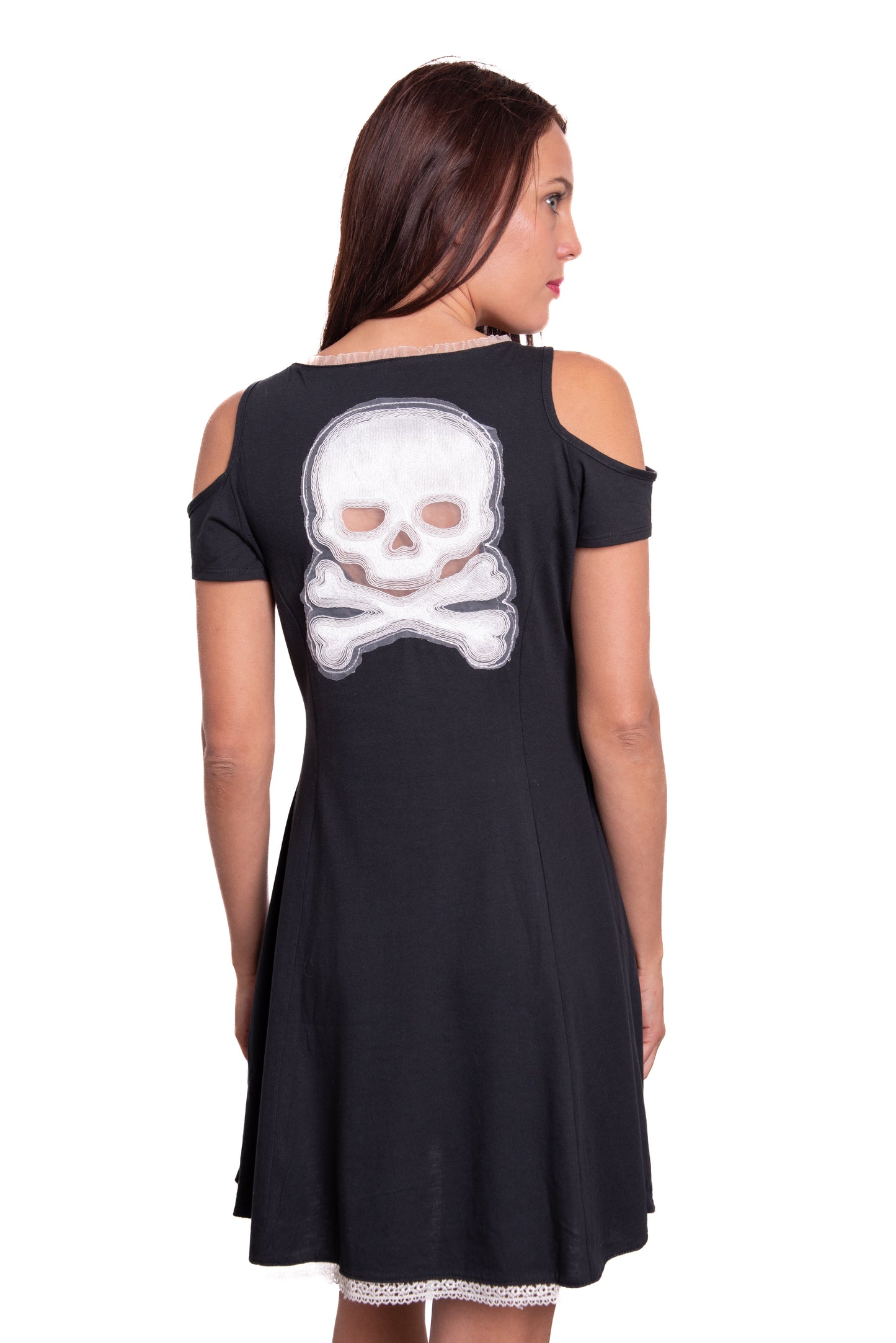 Dress Contrario Skull Lace