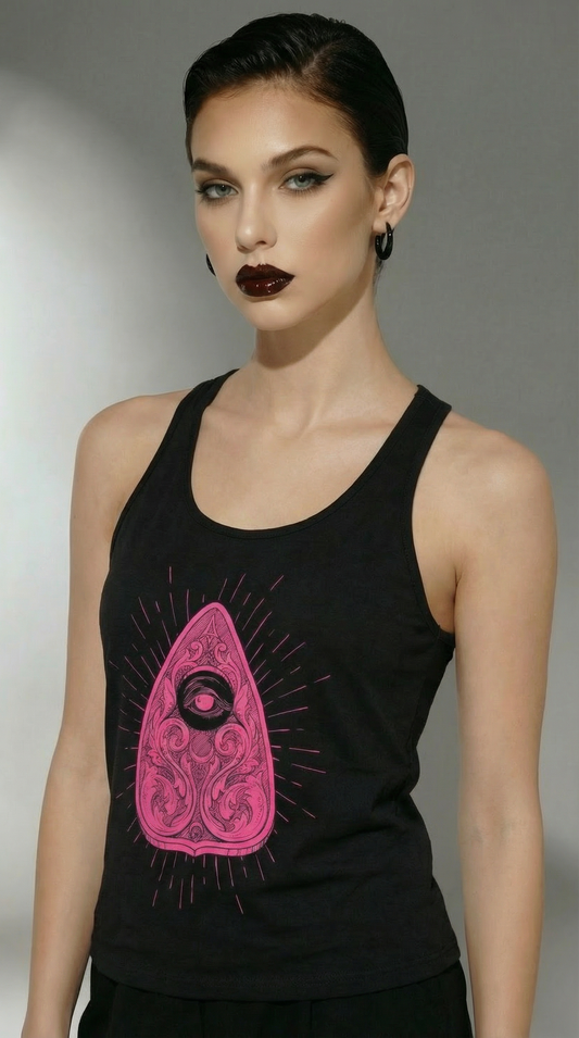 Tank Top Pink Ouija Guipure