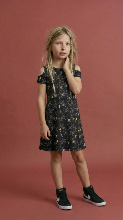 Dress  Black Metal skull