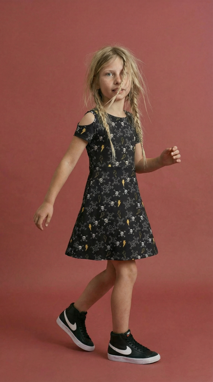 Dress  Black Metal skull