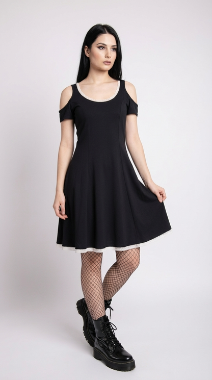 Dress Contrario Skull Lace