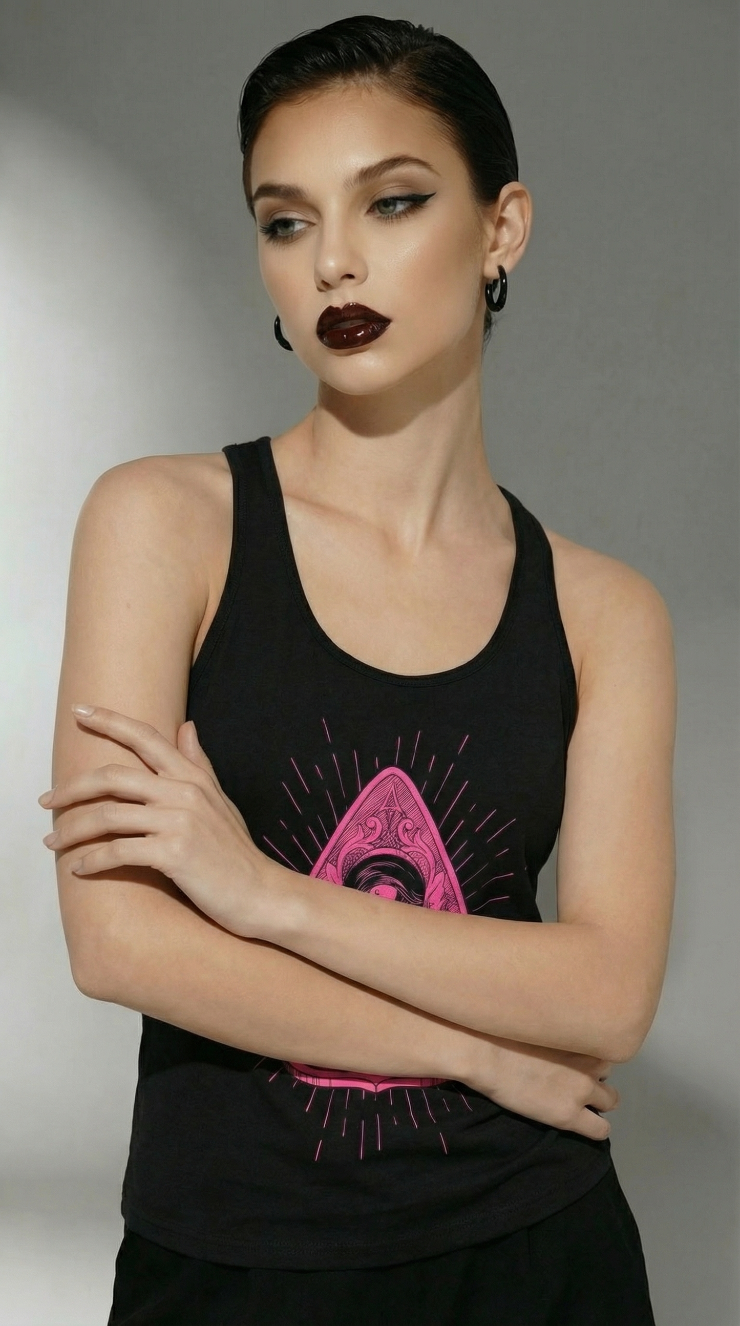 Tank Top Pink Ouija Guipure