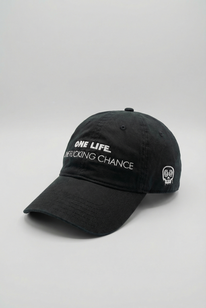 Contrario Black Dad hat  “One Life One Fucking Chance”