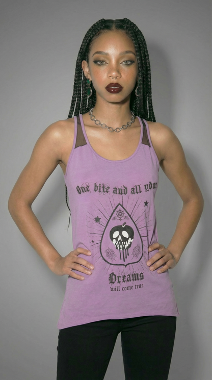 Tank Top Cotton Purple/Mesh Ouija