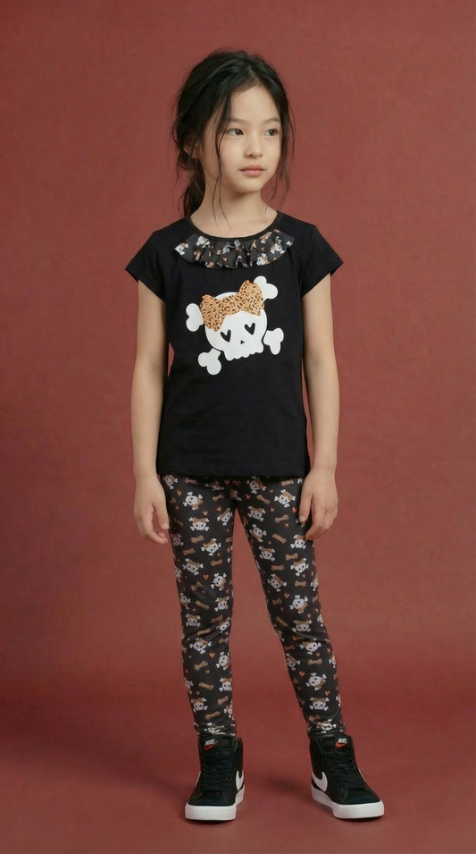 T-shirt & legging Candy Skulls