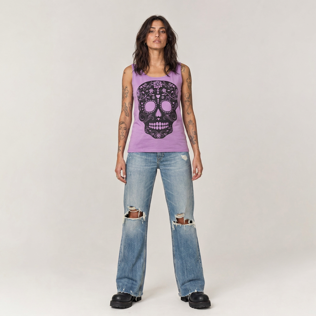 Violet Skull Tank