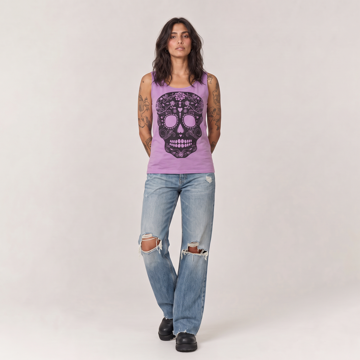 Violet Skull Tank