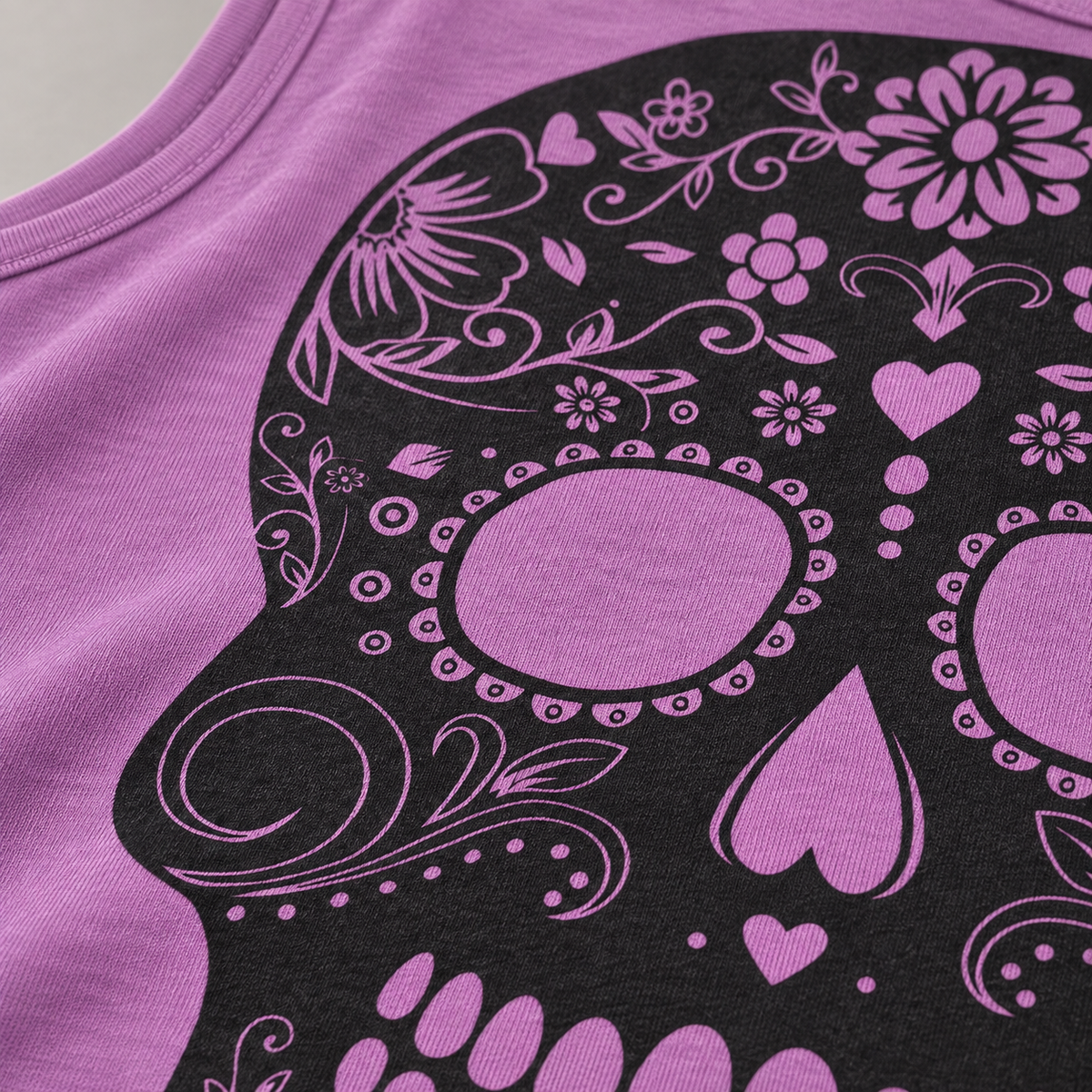 Violet Skull Tank