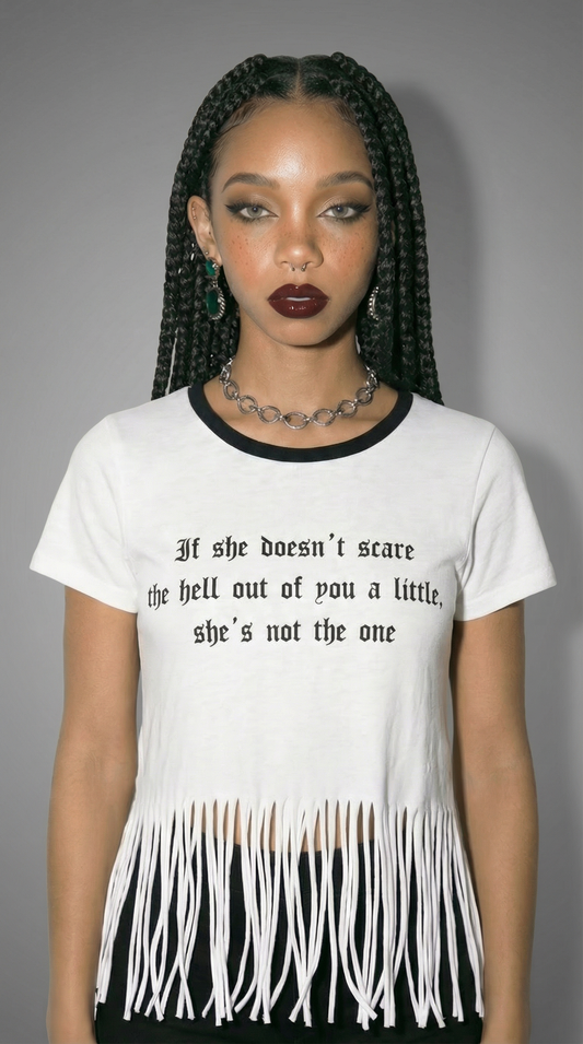 T-shirt Ruffle white