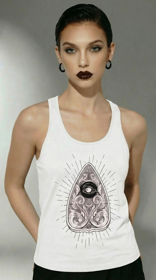 Tank Top Guipure black /Ouija white