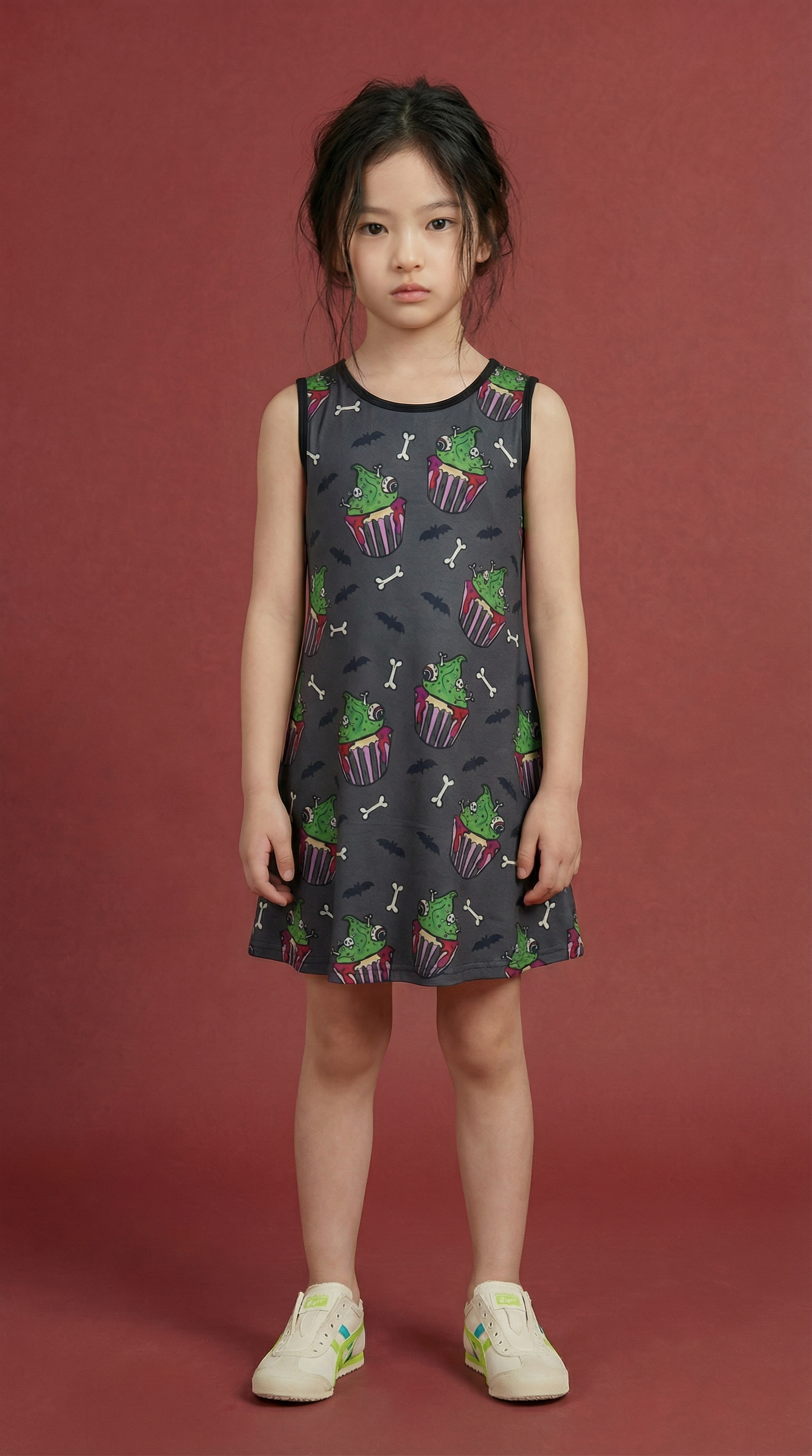 Zombie Muffin Charcoal Dress