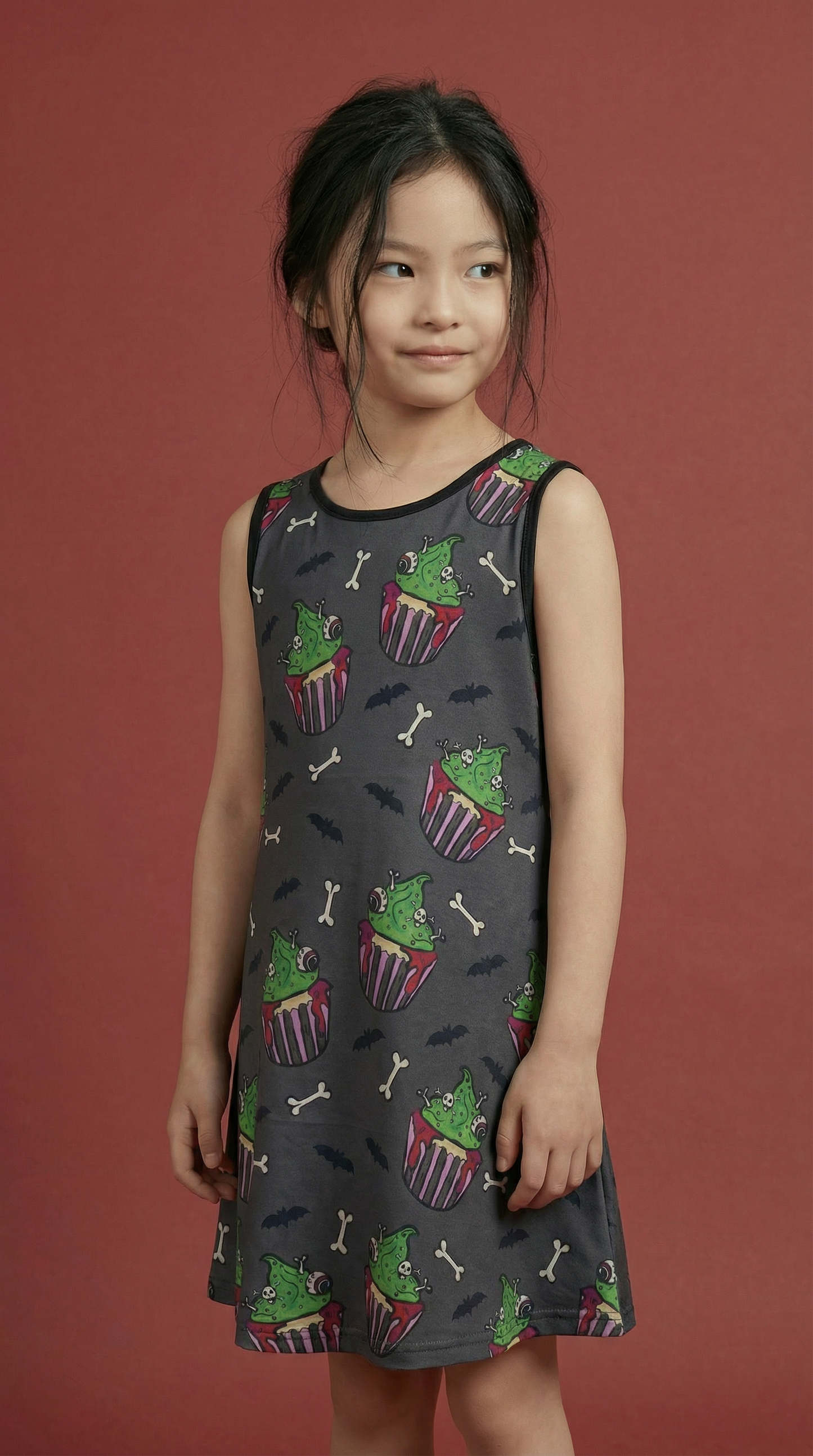 Zombie Muffin Charcoal Dress