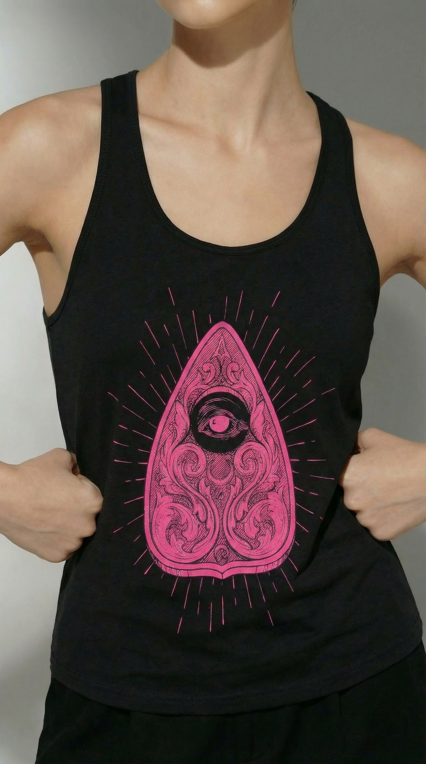 Tank Top Pink Ouija Guipure
