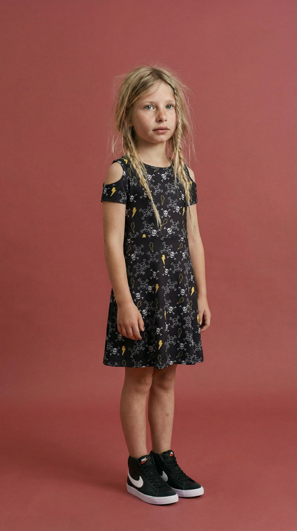 Dress  Black Metal skull