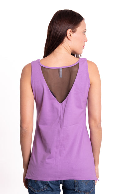 Tank Top Skull Mesh purple
