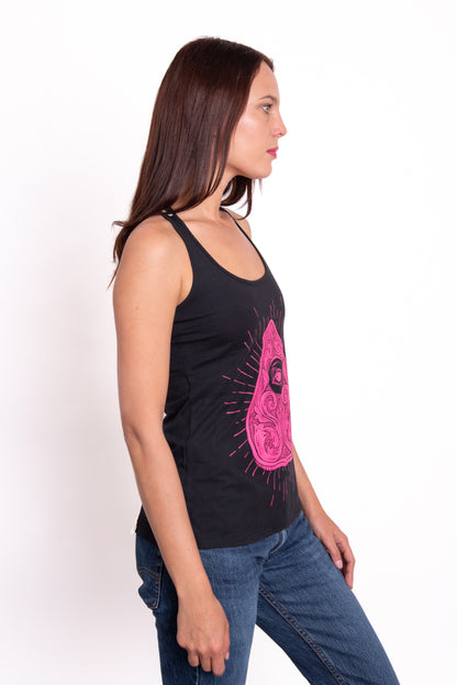 Tank Top Pink Ouija Guipure