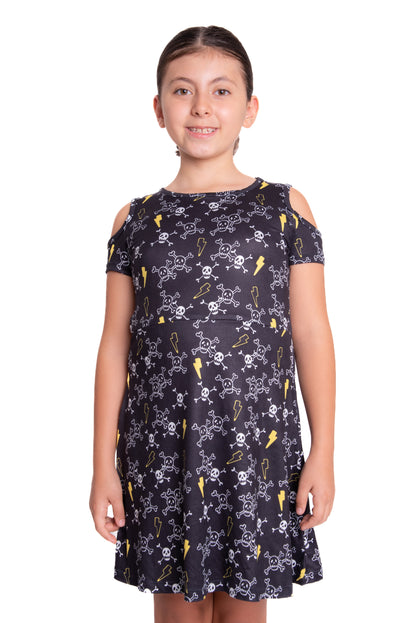 Dress  Black Metal skull
